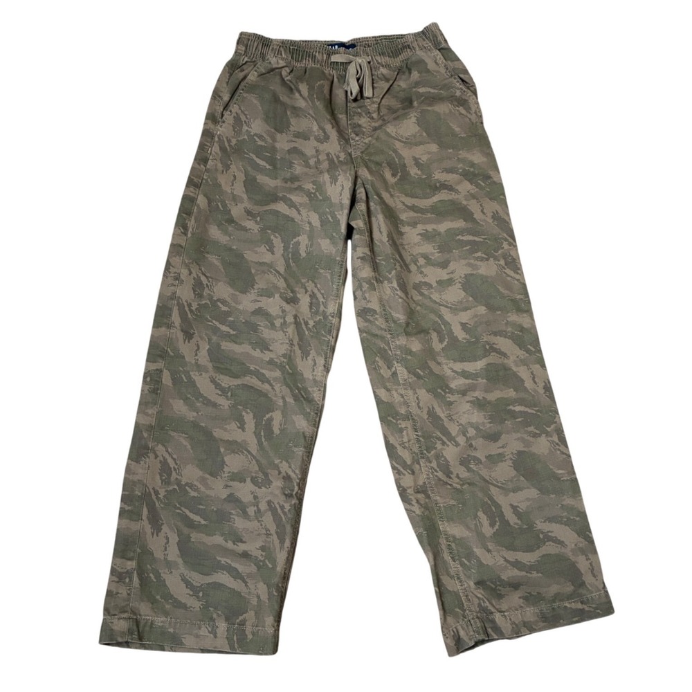GAP High Rise Wide Leg Camo Pull On Pants Womens Small Tiger Stripe S/820239-00